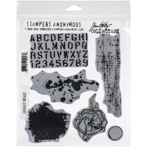 Tim Holtz Cling Stamps 7X8.5-Field Notes