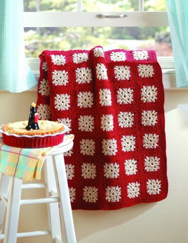 Leisure Arts Square By Square Granny Afghans