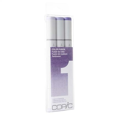 Copic Sketch Markers Set - Colour Fusion #1 Purple