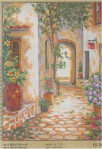 Collection D'Art  Tapestry Canvas 40X50 Street Scene