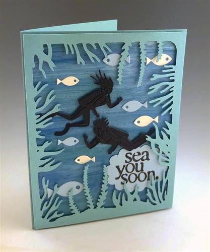 Impression Obsession  Dies - Sea Life Frame