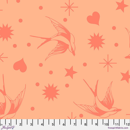 Free Spirit Tula Pink Tula Pink Neon Fairy Flakes - Lunar - Neon True Colors