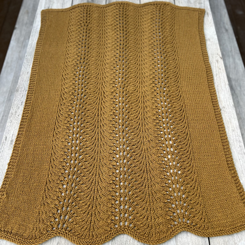 The Kiwi Stitch & Knit Co Aroha Baby Blanket Pattern/Kit - 8ply