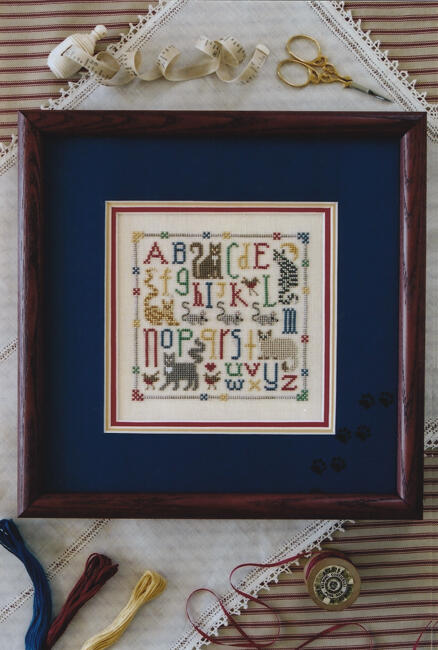 The Drawn Thread Cross Stitch Pattern - The Cat's Meow | The Ribbon Rose