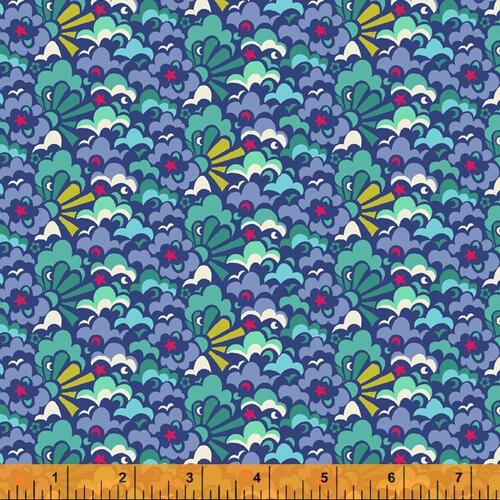 Windham Fabric Eden - Cloud Puff Periwinkle