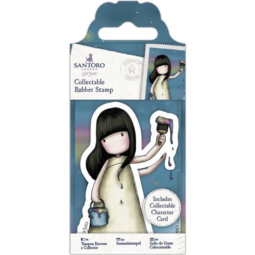 DoCrafts Gorjuss Collectable Mini Rubber Stamp: No. 46 Rainbow Dreams