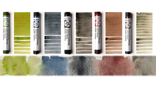 Daniel Smith Watercolor Stick Set – Granulating Power!