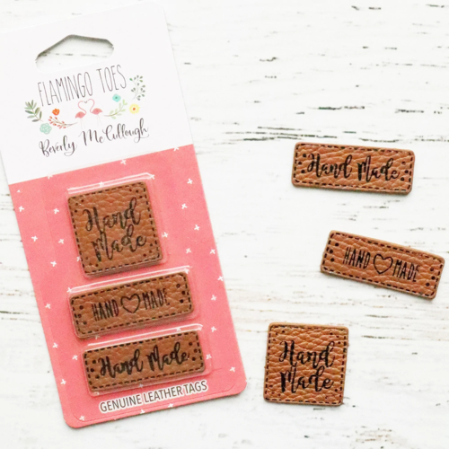 Flamingo Toes Label Set - Hand Made Leather