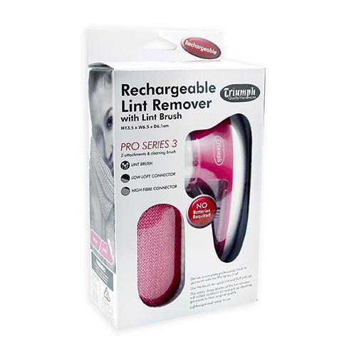 Triumph Rechargeable Lint Remover with Lint Brush