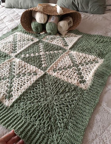 Holland Designs Crochet Pattern - Modern Jacob's Ladder Afghan | The ...