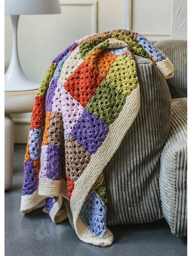 Lana Grossa Pattern / Kit - Ecopuno - Accessories Crochet Blanket (0226)