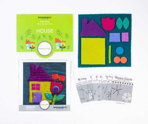 Sue Spargo Pre-Cut Wool Applique Pack - House