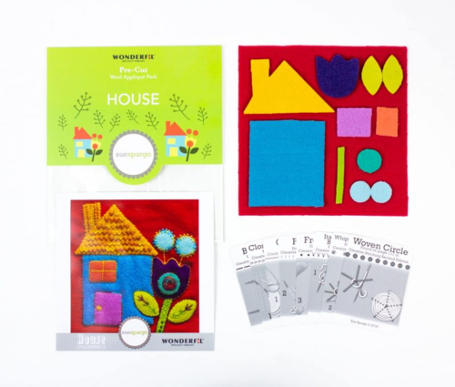 Sue Spargo Pre-Cut Wool Applique Pack - House