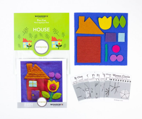 Sue Spargo Pre-Cut Wool Applique Pack - House