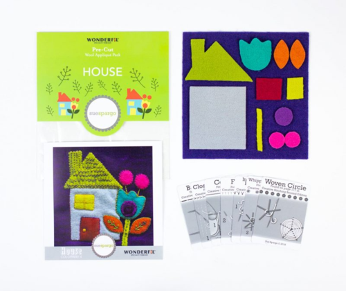 Sue Spargo Pre-Cut Wool Applique Pack - House