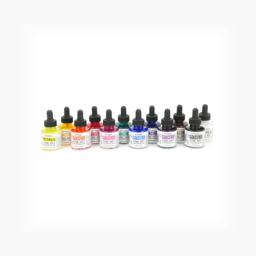 Dr. Ph. Martin's : Hydrus Liquid Watercolor Paint : 30ml x 12 : Set 1 (1H -  12H)