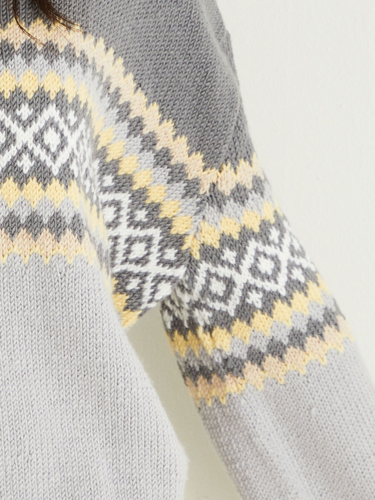 Sirdar 10309 Fair Isle Placement Sweater -Knitting Pattern / Kit