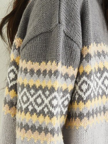 Sirdar 10309 Fair Isle Placement Sweater -Knitting Pattern / Kit