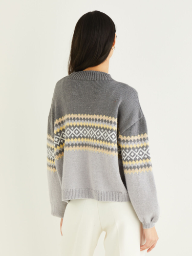 Sirdar 10309 Fair Isle Placement Sweater -Knitting Pattern / Kit