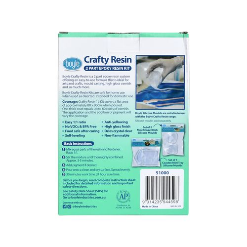 Boyle Crafty Resin 1L Kit