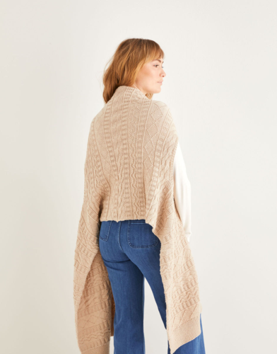 Sirdar 10207 Blanket Style Wrap Knitting Pattern / Kit