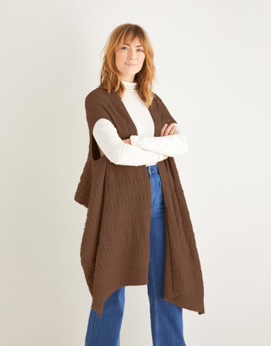 Sirdar 10207 Blanket Style Wrap Knitting Pattern / Kit