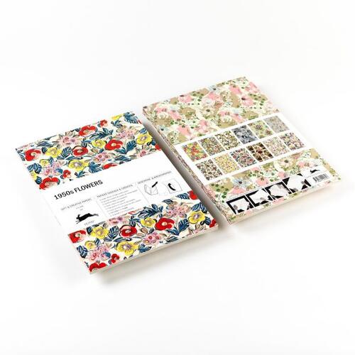 The Pepin Press Gift and Creative Papers Book-1950's Flowers