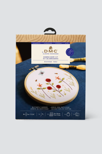 DMC Butterfly Garden by Aurora Menendez Intermediate Embroidery Kit