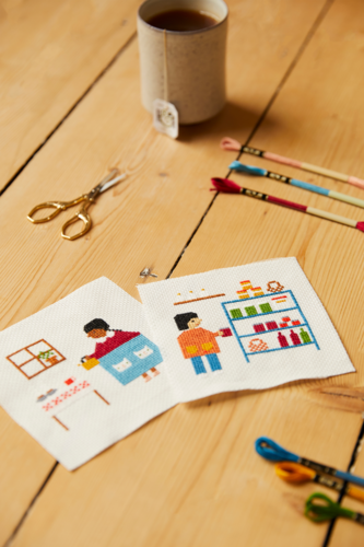DMC Mindful Making - Time For Tea Cross Stitch Duo Kit