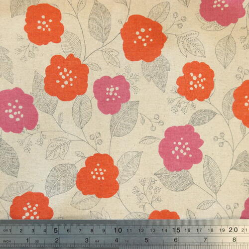 Sevenberry Japan 80% Cotton 20% Linen Printed canvas #850381-D1-Col2
