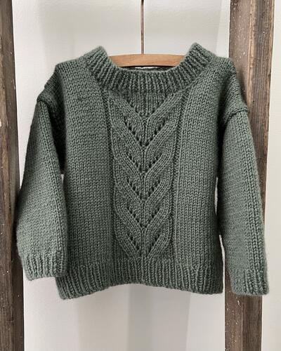 The Kiwi Stitch & Knit Co Eden Jumper 8ply Knitting Pattern / Kit