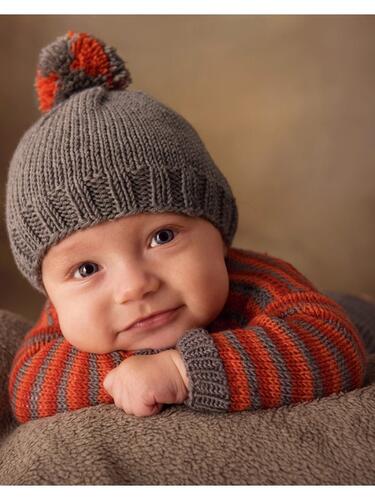Lana Grossa Pattern / Kit - Cool Wool Baby - Infants Pullover (0080)