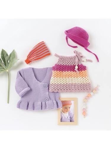 Lana Grossa Pattern / Kit - Cool Wool Baby - Infants Jacket (0054)