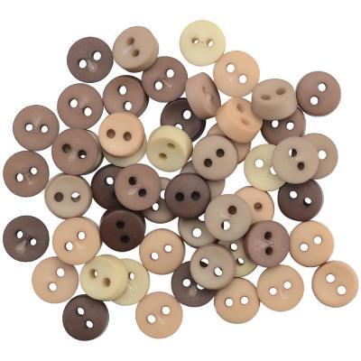 Dress It Up Embellishments - Tiny Round Buttons - Natural