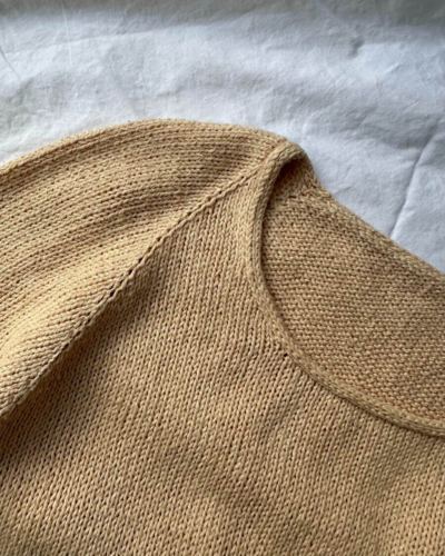 Petite Knit Cumulus Tee O-neck - Knitting Pattern / Kit