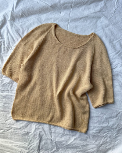 Petite Knit Cumulus Tee O-neck - Knitting Pattern / Kit