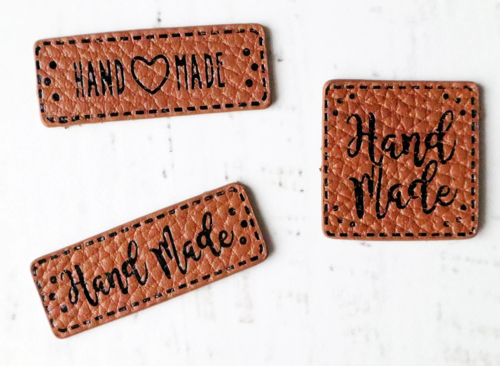 Flamingo Toes Label Set - Hand Made Leather