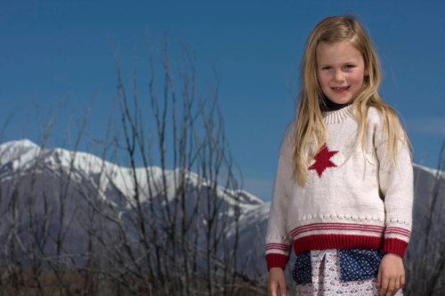 Lisa F LF03 - Coconut Ice Sweater - Knitting Pattern / Kit