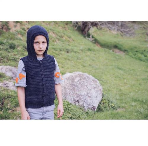 Lisa F Little Cupcakes LF28 Alexandra Hooded Vest - Knitting Pattern / Kit