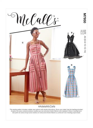 McCalls Pattern 7950 Misses' Dresses | The Ribbon Rose