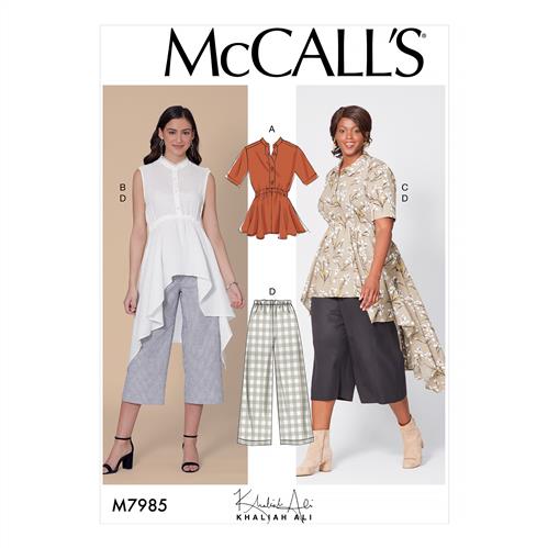 McCalls Pattern 7985 Misses' and Women's Top, Tunics, and Pants | The ...