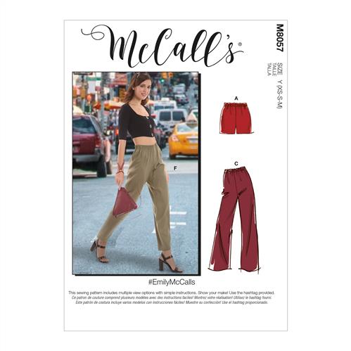 Misses Tops, Skirt and Trousers McCalls Sewing Pattern 8257