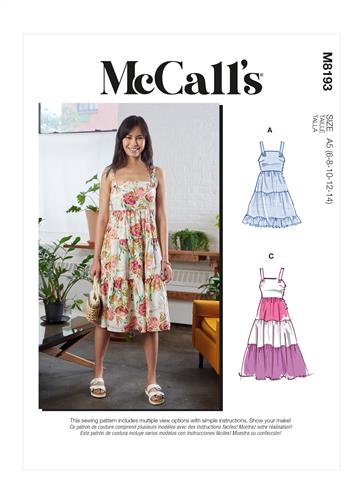 McCalls Pattern 8193 Misses' Dresses