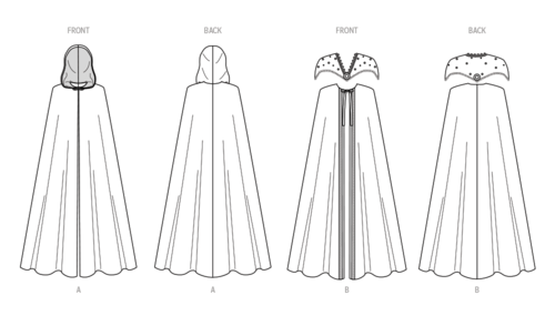 McCalls Sewing Pattern Misses' Cape Costume M8428