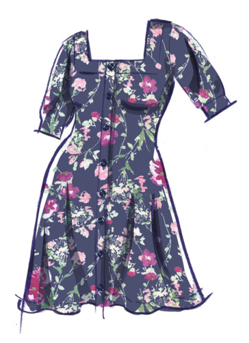 McCalls Sewing Pattern Women's Knit Dresses M8435