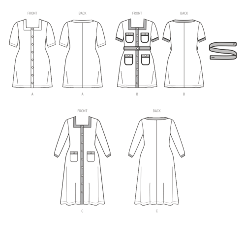 McCalls Sewing Pattern Women's Knit Dresses M8435