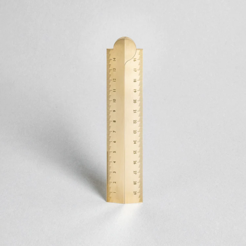 Makers Cabinet Stria Folding Ruler Brass