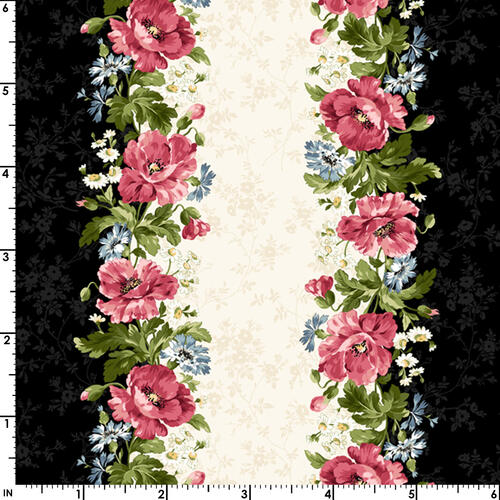 Maywood Poppies /Rachel Shelburne Poppies Poppy Stripe Multi