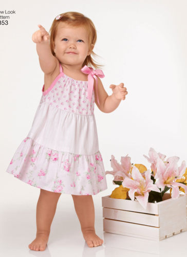 New Look Pattern 3653 -Babies' Dresses and Pants