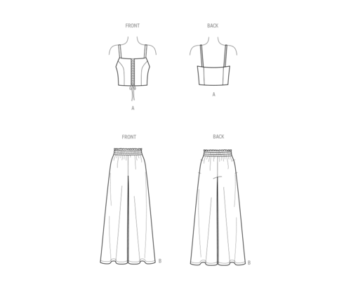 New Look Sewing Pattern Misses' Bra Top and Pants N6779